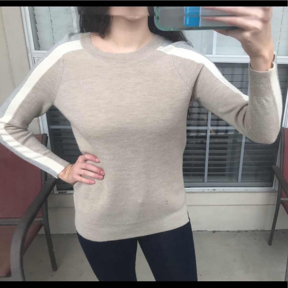J crew tan shirt